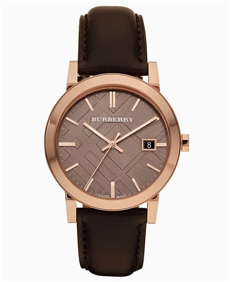 mens burberry watxh|burberry watch men's leather strap.